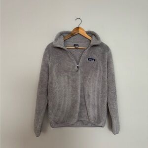Patagonia Light Gray Sherpa Pullover